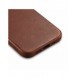 iCarer Oil Wax Premium läderfodral iPhone 14 Plus magnetiskt läderfodral med MagSafe Brown (WMI14220703-RB)