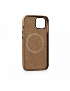iCarer Oil Wax Premium läderfodral iPhone 14 Plus magnetiskt läderfodral med MagSafe Brown (WMI14220703-TN)