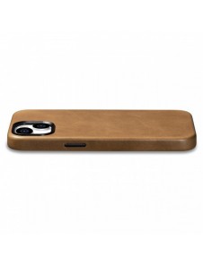 iCarer Oil Wax Premium läderfodral iPhone 14 Plus magnetiskt läderfodral med MagSafe Brown (WMI14220703-TN)