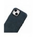 iCarer Oil Wax Premium läderfodral iPhone 14 Plus magnetiskt läderfodral med MagSafe Mörkblå (WMI14220703-BU)