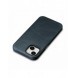 iCarer Oil Wax Premium läderfodral iPhone 14 Plus magnetiskt läderfodral med MagSafe Mörkblå (WMI14220703-BU)