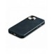 iCarer Oil Wax Premium läderfodral iPhone 14 Plus magnetiskt läderfodral med MagSafe Mörkblå (WMI14220703-BU)