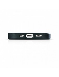 iCarer Oil Wax Premium läderfodral iPhone 14 Plus magnetiskt läderfodral med MagSafe Mörkblå (WMI14220703-BU)