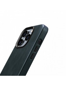 iCarer Oil Wax Premium läderfodral iPhone 14 Pro magnetiskt läderfodral med MagSafe Mörkblå (WMI14220702-BU)