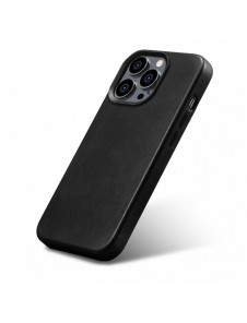 iCarer Oil Wax Premium läderfodral iPhone 14 Pro Max magnetiskt läderfodral med MagSafe Black (WMI14220704-BK)