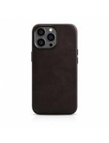 iCarer Oil Wax Premium läderfodral iPhone 14 Pro Max magnetiskt läderfodral med MagSafe Brown (WMI14220704-BN)