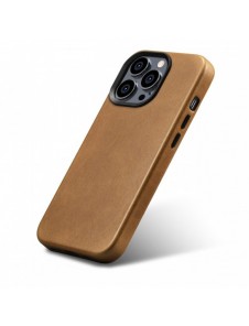 iCarer Oil Wax Premium läderfodral iPhone 14 Pro Max magnetiskt läderfodral med MagSafe Brown (WMI14220704-TN)