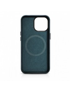 iCarer Oil Wax Premium läderfodral iPhone 14 Pro Max magnetiskt läderfodral med MagSafe Mörkblå (WMI14220704-BU)