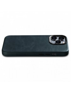 iCarer Oil Wax Premium läderfodral iPhone 14 Pro Max magnetiskt läderfodral med MagSafe Mörkblå (WMI14220704-BU)