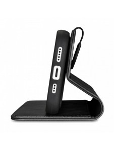 iCarer Oil Wax Wallet Case 2in1 Cover iPhone 14 Plus Anti-RFID Läder Flip Fodral Svart (WMI14220723-BK)