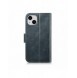 iCarer Oil Wax Wallet Case 2-in1 Cover iPhone 14 Plus Anti-RFID-läder Flip-fodral Blå (WMI14220723-BU)