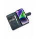 iCarer Oil Wax Wallet Case 2-in1 Cover iPhone 14 Plus Anti-RFID-läder Flip-fodral Blå (WMI14220723-BU)