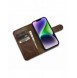 iCarer Oil Wax Wallet Case 2in1 Cover iPhone 14 Plus Anti-RFID Läder Flip Case Brun (WMI14220723-BN)