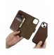 iCarer Oil Wax Wallet Case 2in1 Cover iPhone 14 Plus Anti-RFID Läder Flip Case Brun (WMI14220723-BN)