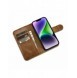 iCarer Oil Wax Wallet Case 2in1 Cover iPhone 14 Plus Anti-RFID Läder Flip Case Brun (WMI14220723-TN)