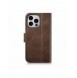 iCarer Oil Wax Wallet Case 2in1 Cover iPhone 14 Pro Anti-RFID Läder Flip Case Brun (WMI14220722-BN)