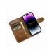 iCarer Oil Wax Wallet Case 2in1 Cover iPhone 14 Pro Anti-RFID Läder Flip Case Brun (WMI14220722-TN)