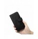 iCarer Oil Wax Plånboksfodral 2-i-1 skal iPhone 14 Pro Max Leather Flip Cover Anti-RFID svart (WMI14220724-BK)