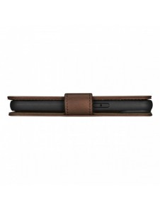 iCarer Oil Wax Plånboksfodral 2-i-1 skal iPhone 14 Pro Max Läder Flip Cover Anti-RFID brun (WMI14220724-BN)