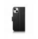 iCarer Plånboksfodral 2-i-1-fodral iPhone 14 Plus Anti-RFID-läder Flip-fodral Svart (WMI14220727-BK)