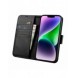 iCarer Plånboksfodral 2-i-1-fodral iPhone 14 Plus Anti-RFID-läder Flip-fodral Svart (WMI14220727-BK)