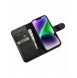 iCarer Plånboksfodral 2-i-1-fodral iPhone 14 Plus Anti-RFID-läder Flip-fodral Svart (WMI14220727-BK)