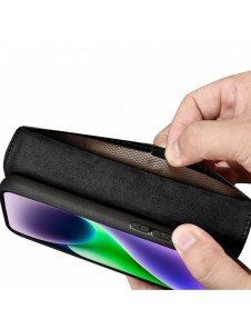 iCarer Plånboksfodral 2-i-1-fodral iPhone 14 Plus Anti-RFID-läder Flip-fodral Svart (WMI14220727-BK)