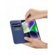 iCarer Plånboksfodral 2-i-1-fodral iPhone 14 Plus Anti-RFID-läder Flip-fodral Blå (WMI14220727-BU)