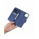 iCarer Plånboksfodral 2-i-1-fodral iPhone 14 Plus Anti-RFID-läder Flip-fodral Blå (WMI14220727-BU)