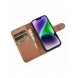 iCarer Plånboksfodral 2-i-1-fodral iPhone 14 Plus Anti-RFID-läder Flip-fodral Brun (WMI14220727-BN)