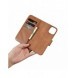 iCarer Plånboksfodral 2-i-1-fodral iPhone 14 Plus Anti-RFID-läder Flip-fodral Brun (WMI14220727-BN)