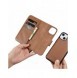 iCarer Plånboksfodral 2-i-1-fodral iPhone 14 Plus Anti-RFID-läder Flip-fodral Brun (WMI14220727-BN)
