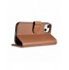 iCarer Plånboksfodral 2-i-1-fodral iPhone 14 Plus Anti-RFID-läder Flip-fodral Brun (WMI14220727-BN)