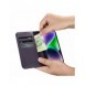 iCarer Plånboksfodral 2-i-1-fodral iPhone 14 Plus Anti-RFID Flip-fodral i läder mörklila (WMI14220727-DP)