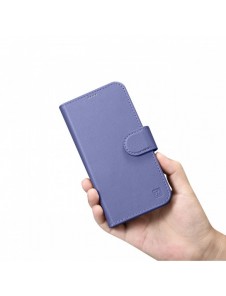 iCarer Plånboksfodral 2-i-1-fodral iPhone 14 Plus Anti-RFID-läder Flipfodral Ljuslila (WMI14220727-LP)