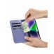 iCarer Plånboksfodral 2-i-1-fodral iPhone 14 Plus Anti-RFID-läder Flipfodral Ljuslila (WMI14220727-LP)