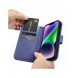 iCarer Plånboksfodral 2-i-1-fodral iPhone 14 Plus Anti-RFID-läder Flipfodral Ljuslila (WMI14220727-LP)