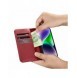 iCarer Plånboksfodral 2-i-1-fodral iPhone 14 Plus Anti-RFID-läder Flip-fodral Röd (WMI14220727-RD)