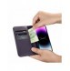 iCarer Plånboksfodral 2-i-1-fodral iPhone 14 Pro Anti-RFID-läder Flipfodral Mörklila (WMI14220726-DP)