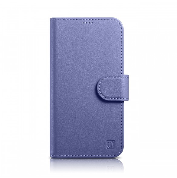 iCarer Plånboksfodral 2-i-1-fodral iPhone 14 Pro Anti-RFID Flip-fodral i läder Ljuslila (WMI14220726-LP)