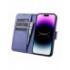 iCarer Plånboksfodral 2-i-1-fodral iPhone 14 Pro Anti-RFID Flip-fodral i läder Ljuslila (WMI14220726-LP)