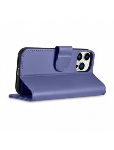 iCarer Plånboksfodral 2-i-1-fodral iPhone 14 Pro Anti-RFID Flip-fodral i läder Ljuslila (WMI14220726-LP)