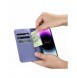 iCarer Plånboksfodral 2-i-1-fodral iPhone 14 Pro Anti-RFID Flip-fodral i läder Ljuslila (WMI14220726-LP)