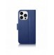iCarer Wallet Case 2-in1 Cover iPhone 14 Pro Leather Flip Case Anti-RFID blå (WMI14220726-BU)
