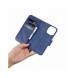 iCarer Wallet Case 2-in1 Cover iPhone 14 Pro Leather Flip Case Anti-RFID blå (WMI14220726-BU)