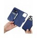 iCarer Wallet Case 2-in1 Cover iPhone 14 Pro Leather Flip Case Anti-RFID blå (WMI14220726-BU)