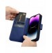 iCarer Wallet Case 2-in1 Cover iPhone 14 Pro Leather Flip Case Anti-RFID blå (WMI14220726-BU)