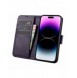 iCarer Plånboksfodral 2-i-1-fodral iPhone 14 Pro Max Anti-RFID Flip-fodral i läder mörklila (WMI14220728-DP)
