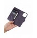 iCarer Plånboksfodral 2-i-1-fodral iPhone 14 Pro Max Anti-RFID Flip-fodral i läder mörklila (WMI14220728-DP)