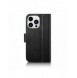 iCarer Plånboksfodral 2-i-1 skal iPhone 14 Pro Max Läder Flip Cover Anti-RFID svart (WMI14220728-BK)